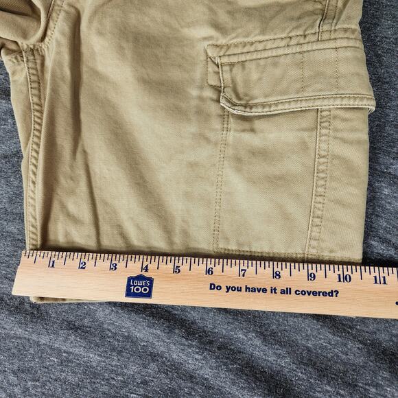Timberland Cargo Short sz 32 Men Classic Fit Beige 9" 100% Cotton Hiking Camping - Picture 9 of 11